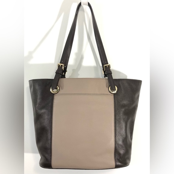 Michael Kors Coffee/Dark Taupe Large Jet Set Tote - Picture 2 of 15